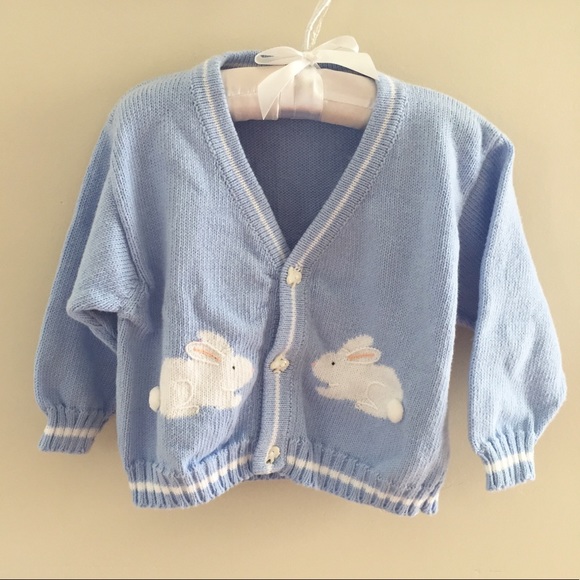 blue bunny sweater
